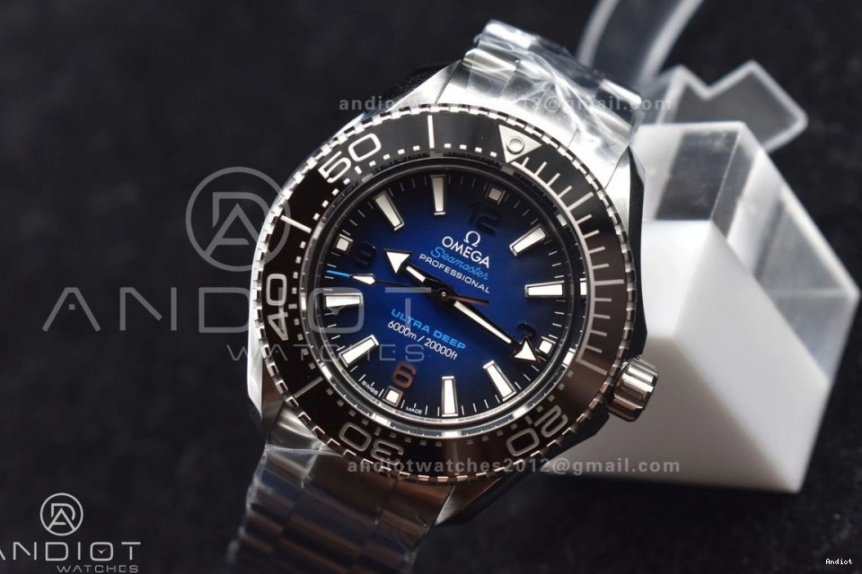 Super Best 1:1 SS Deep SBF Ultra Deep Dial 6000M Seamaster SS Bracelet A8912 on Edition Blue Clone 0114